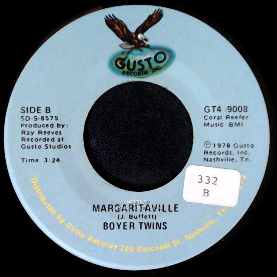 Boyer Twins - Oh, Ain’T It A Beauty / Margaritaville side B