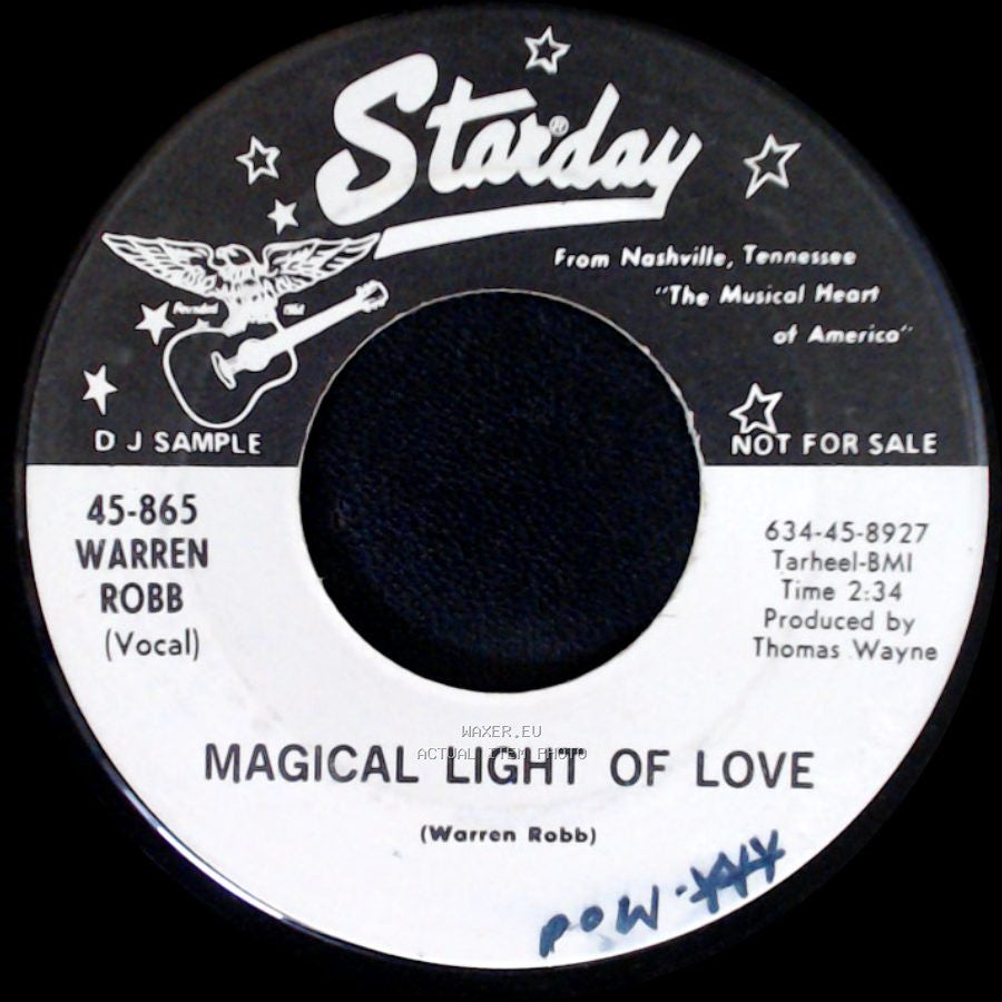 Warren Robb - Magical Light Of Love / (How Long Does It Take) A Memory To Die side A
