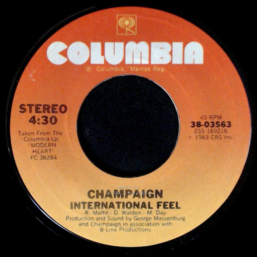 Champaign - Try Again / International Feel side B