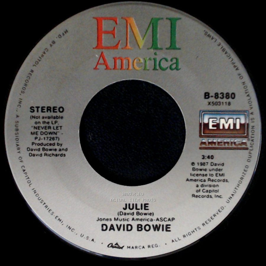 David Bowie - Day-In Day-Out / Julie side B