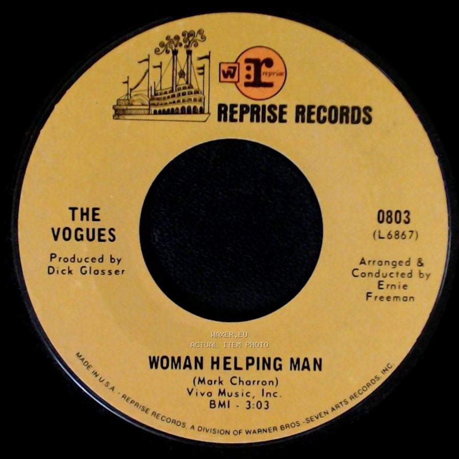 The Vogues - Woman Helping Man / I'll Know My Love (By The Way She Talks) side A