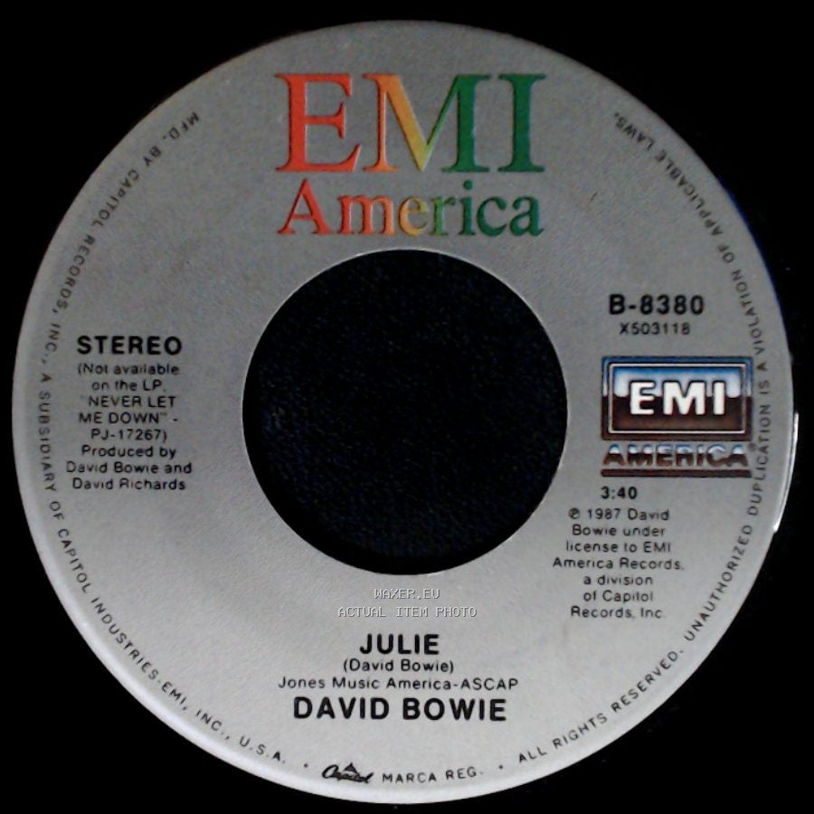 David Bowie - Day-In Day-Out (Single Version) / Julie side B