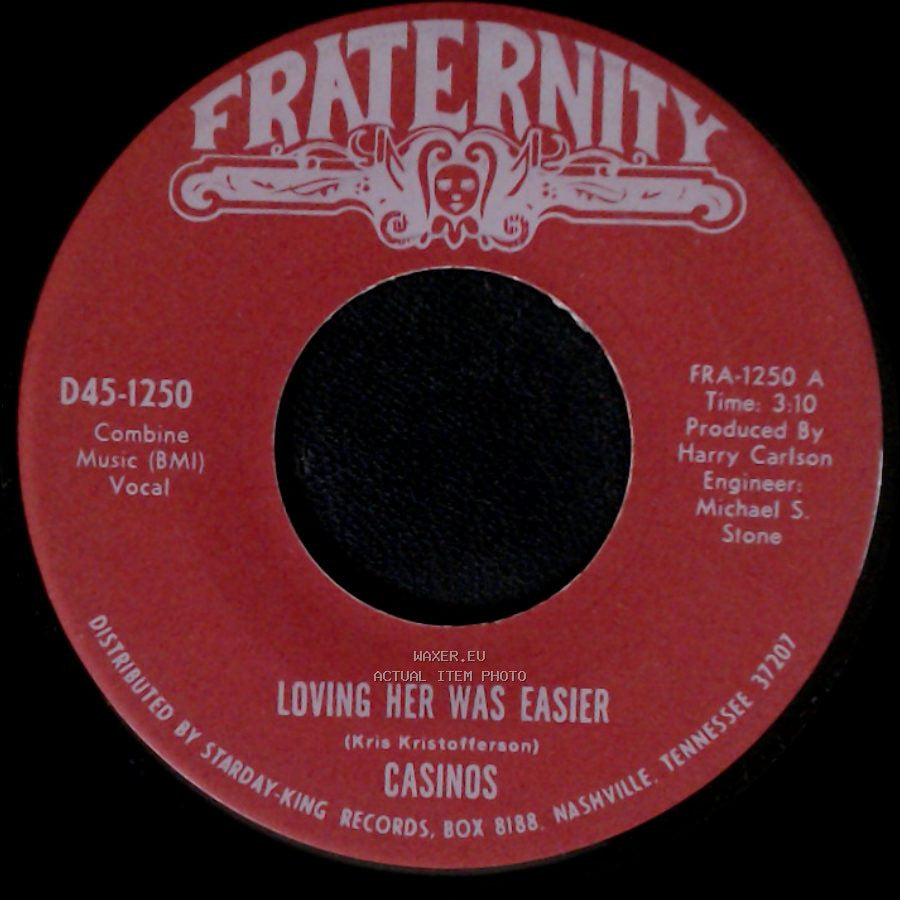 Casinos - Loving Her Was Easier / A Restless Wind side A