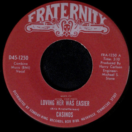 Casinos - Loving Her Was Easier / A Restless Wind side A