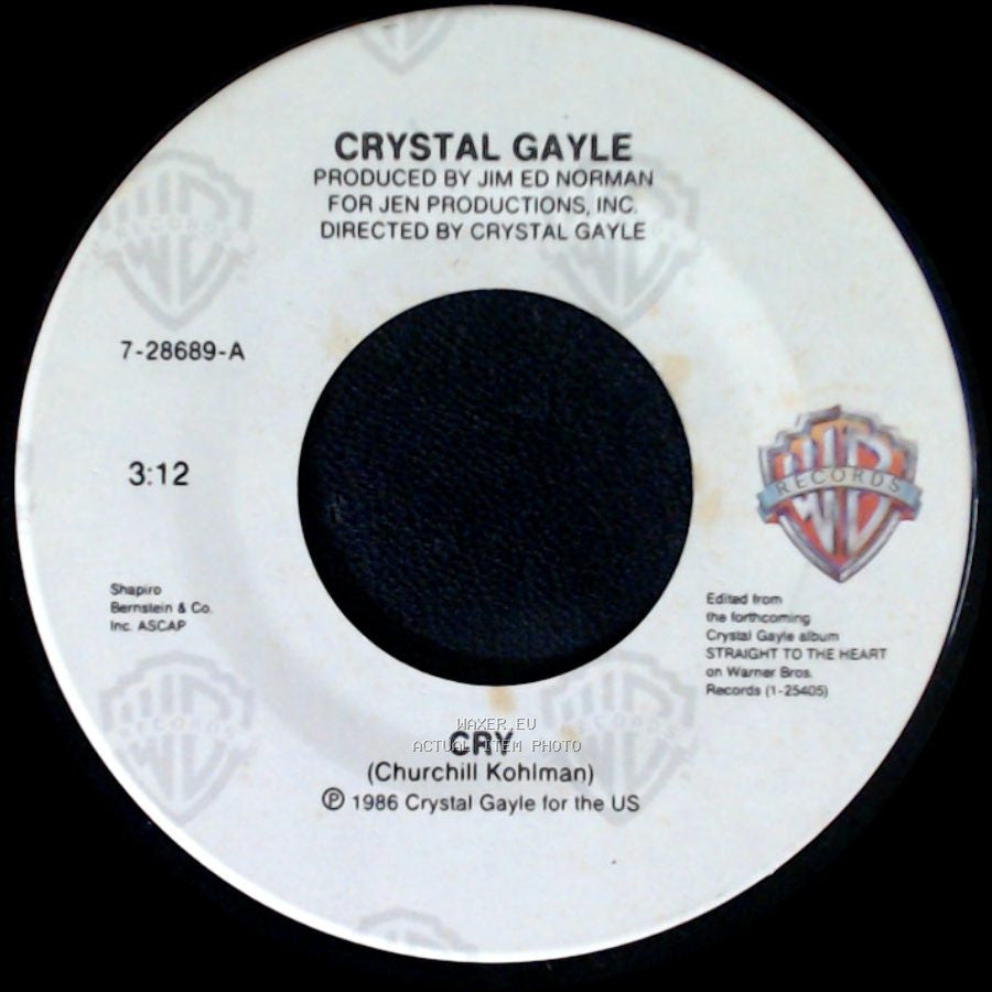 Crystal Gayle - Cry / Crazy In The Heart side A