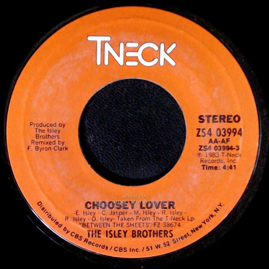 The Isley Brothers - Choosey Lover (Instrumental Version) / Choosey Lover side B