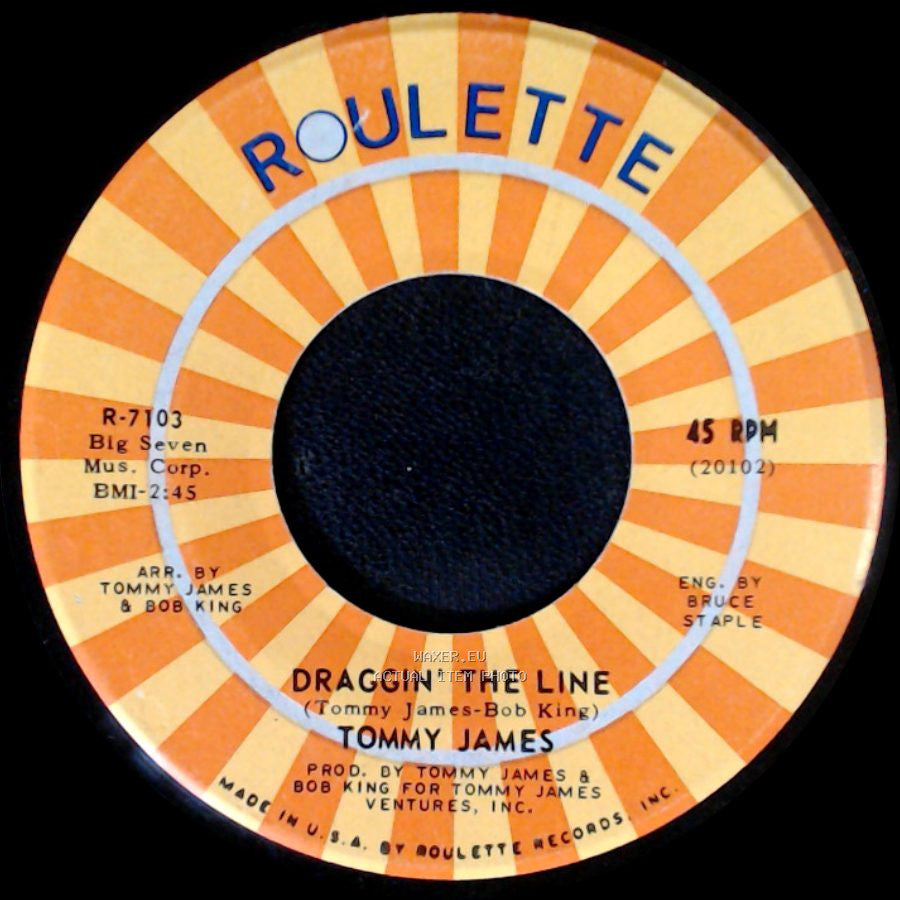 Tommy James - Bits & Pieces / Draggin' The Line side B