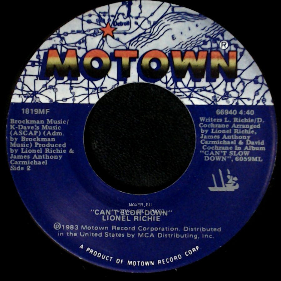 Lionel Richie - Say You, Say Me / Can't Slow Down side B