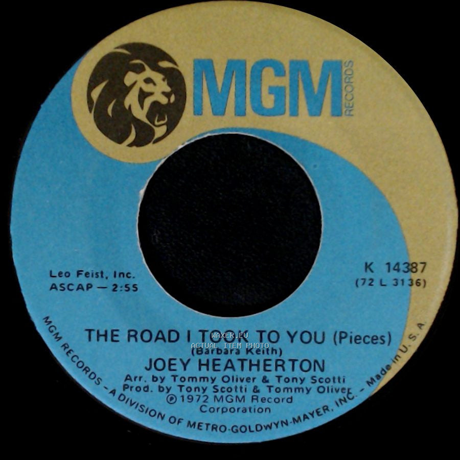 Joey Heatherton - Gone / The Road I Took To You (Pieces) side B