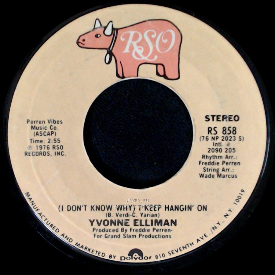 Yvonne Elliman - Love Me / (I Don't Know Why) I Keep Hangin' On side B