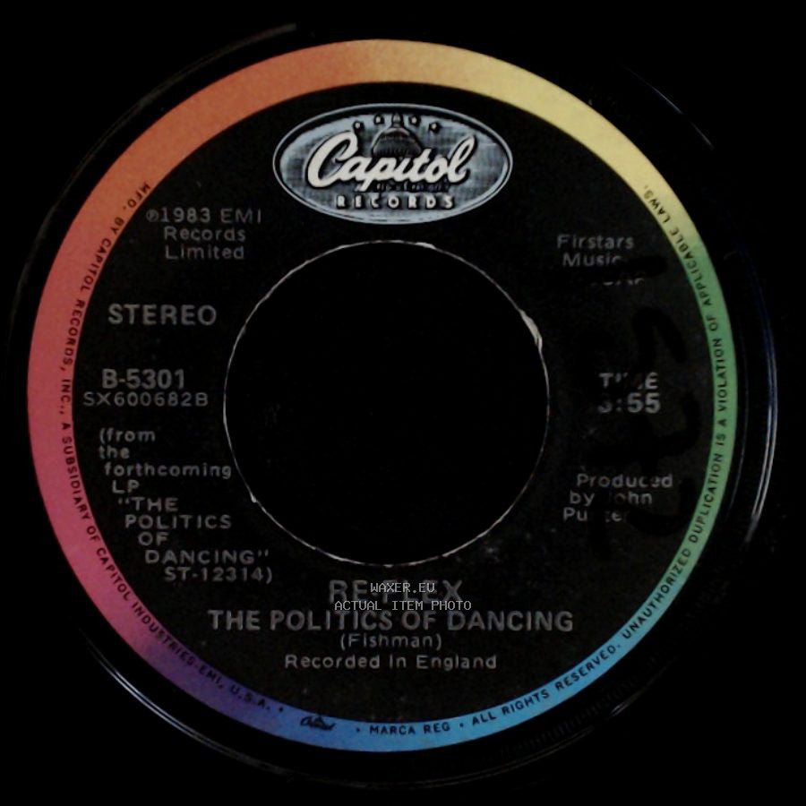 Re-Flex / The Politics Of Dancing - Flex It! / Re-Flex side B
