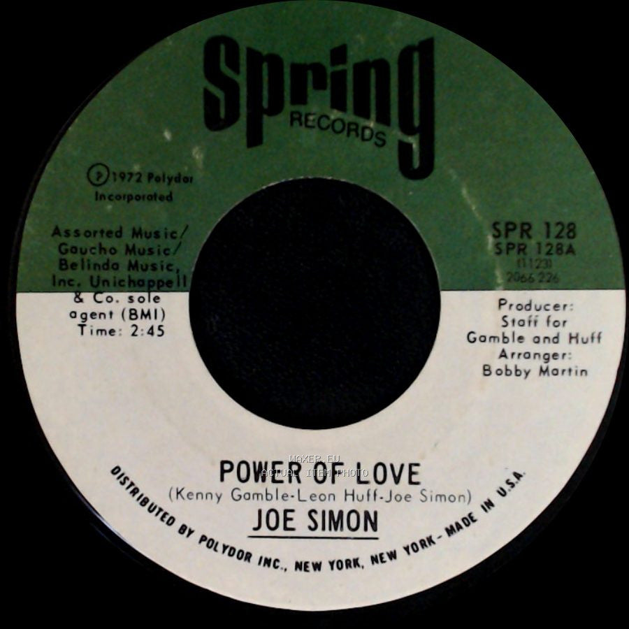 Joe Simon - The Mirror Don't Lie / Power Of Love side B