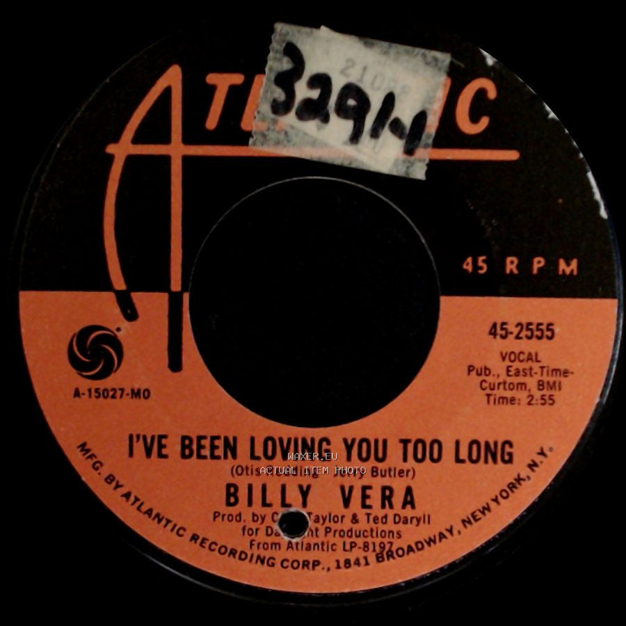 Billy Vera - Are You Coming To My Party / I've Been Loving You Too Long side B