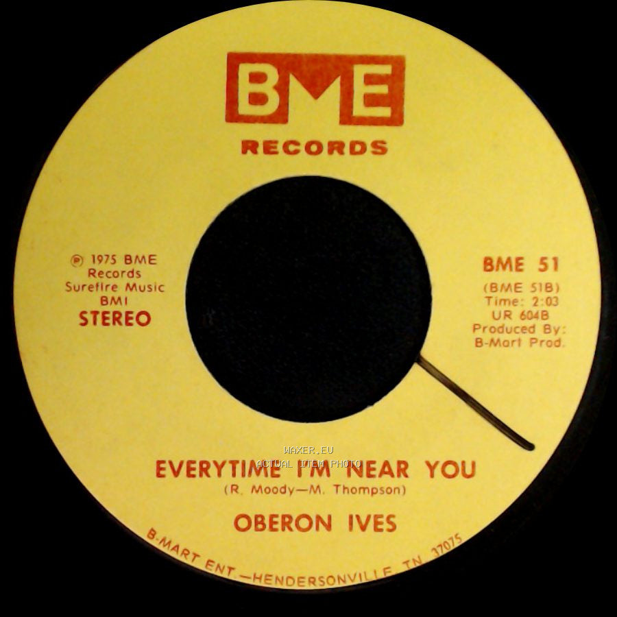 Oberon Ives - Everytime I'm Near You / Tonight's The Night side A