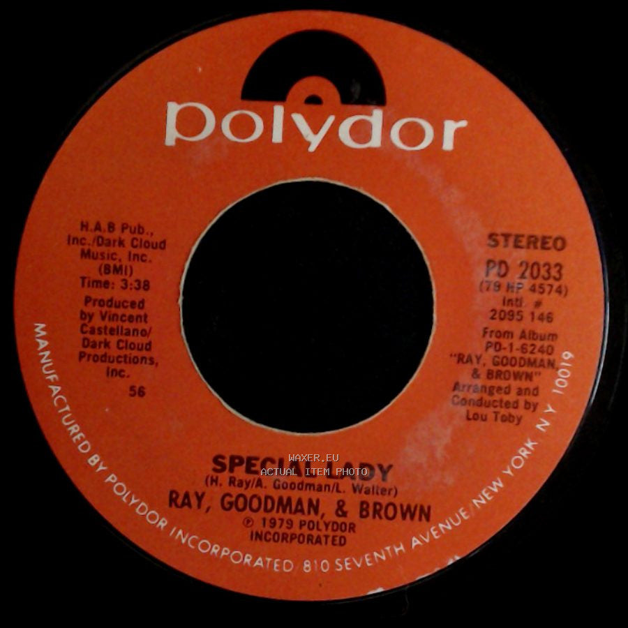 Ray, Goodman, & Brown - Deja Vu / Special Lady side B