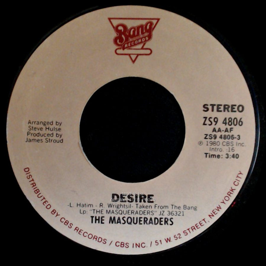 The Masqueraders - Desire / Into Your Soul side A