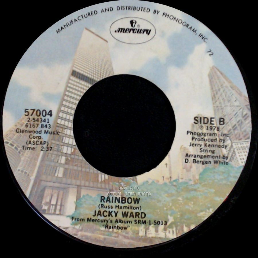 Jacky Ward - You're My Kind Of Woman / Rainbow side B