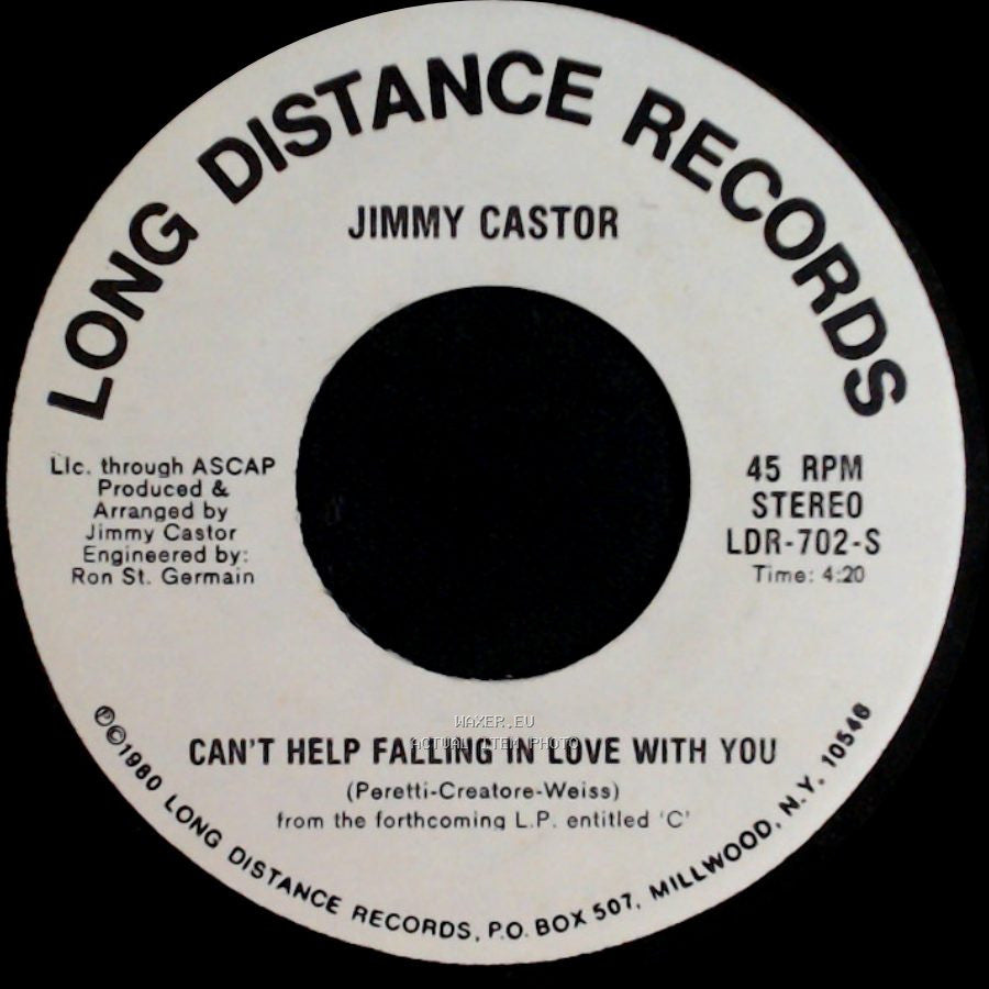 Jimmy Castor - Stay With Me (Spend The Night) / Can't Help Falling In Love With You side B