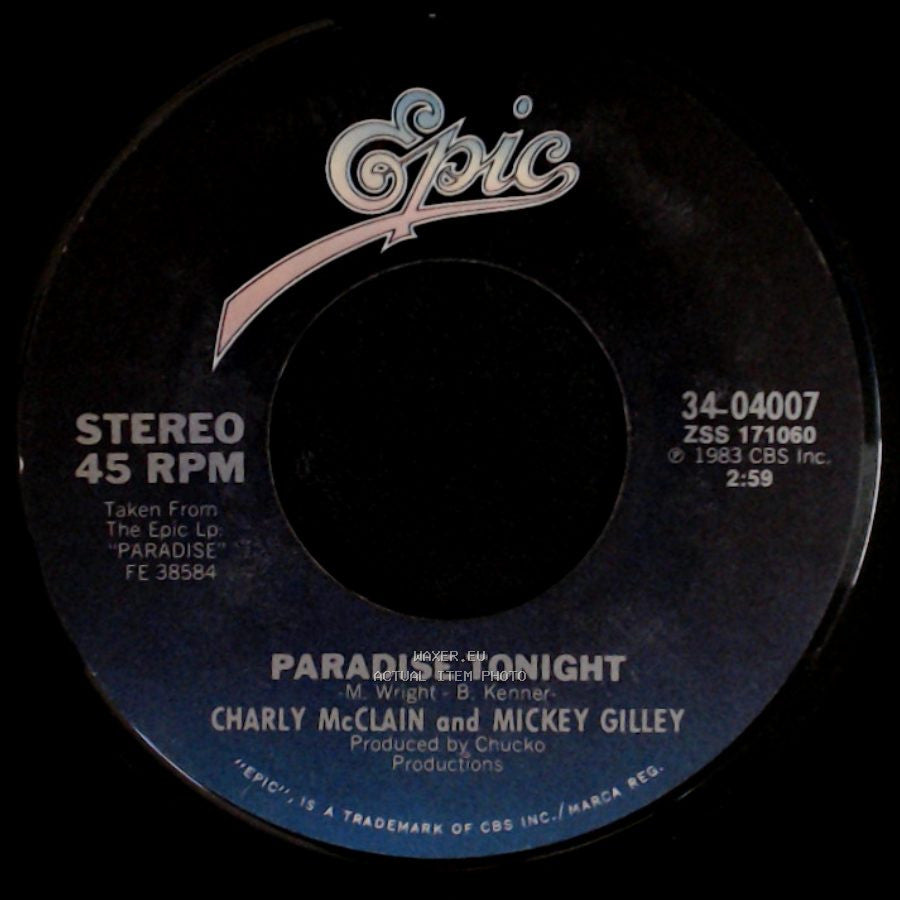 Charly Mcclain / Charly Mcclain And Mickey Gilley - The Four Seasons Of Love / Paradise Tonight side B