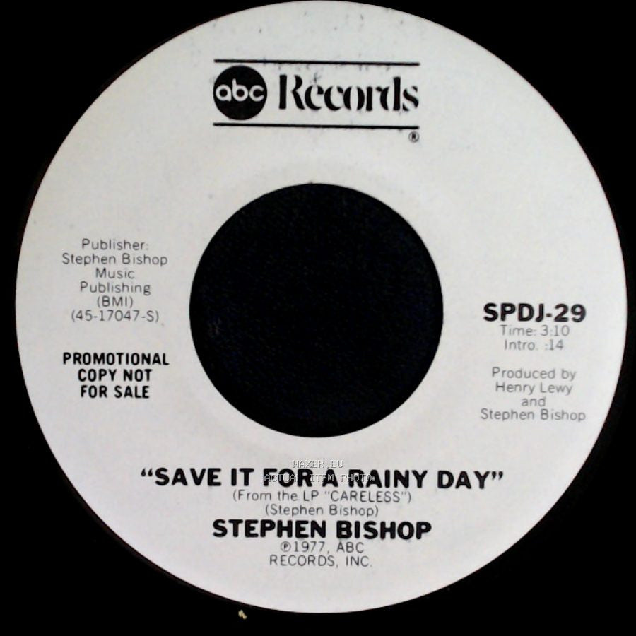 Stephen Bishop - On And On / Save It For A Rainy Day side B