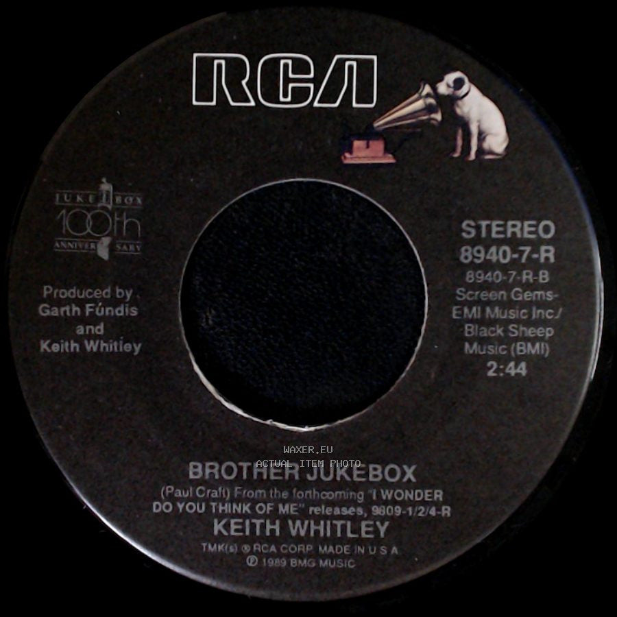 Keith Whitley - Brother Jukebox / I Wonder Do You Think Of Me side A