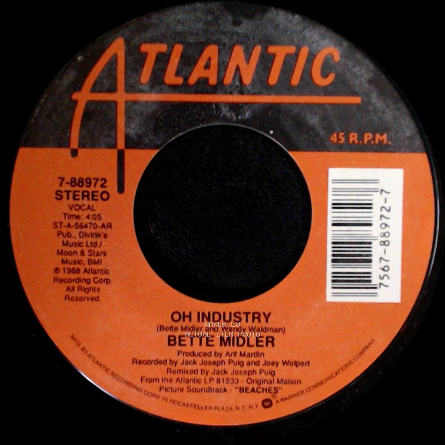 Bette Midler - Oh Industry / Wind Beneath My Wings side A