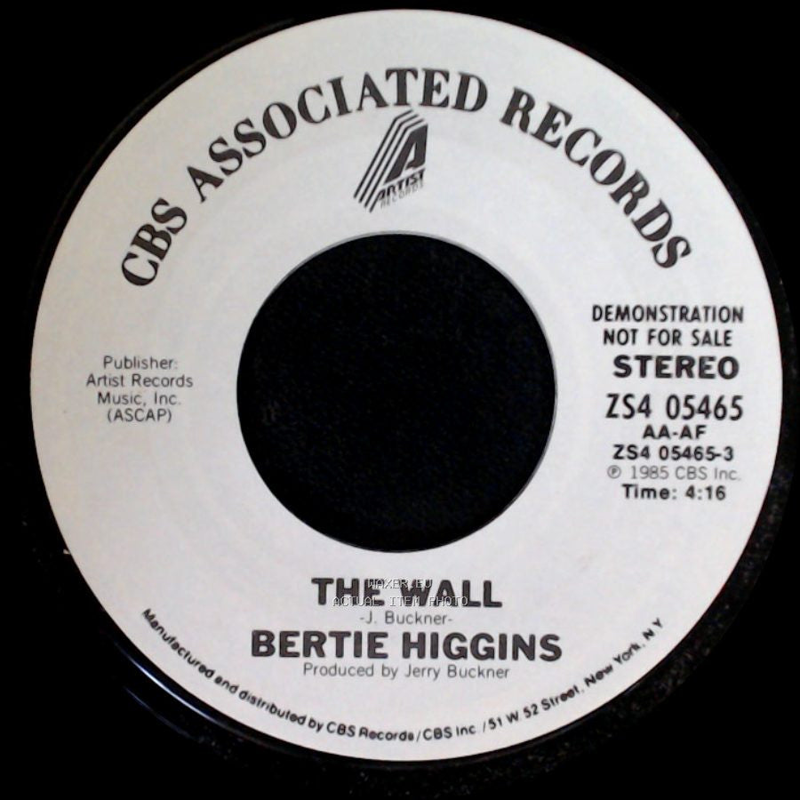 Bertie Higgins - The Wall / The Wall side A