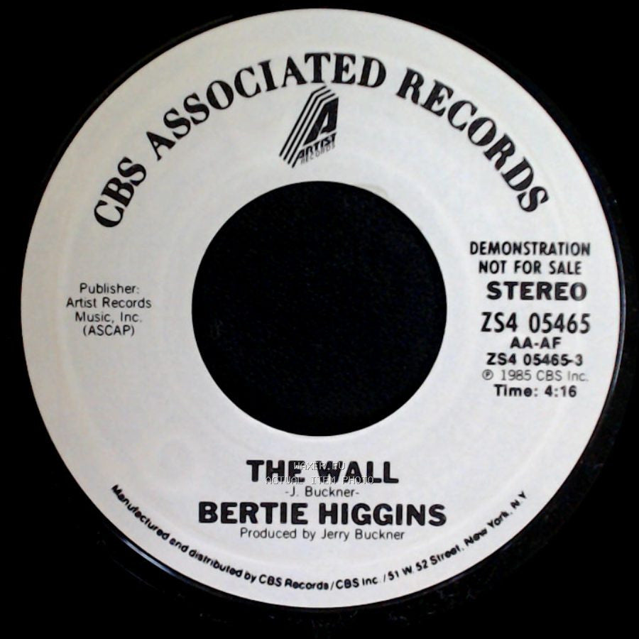 Bertie Higgins - The Wall / The Wall side B
