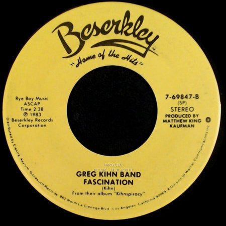 Greg Kihn Band - Jeopardy / Fascination side B