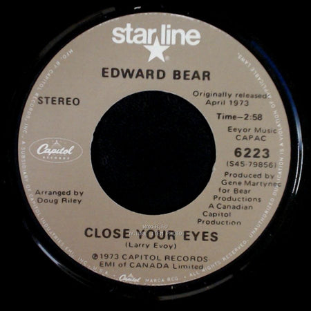 Edward Bear - Close Your Eyes / Last Song side A
