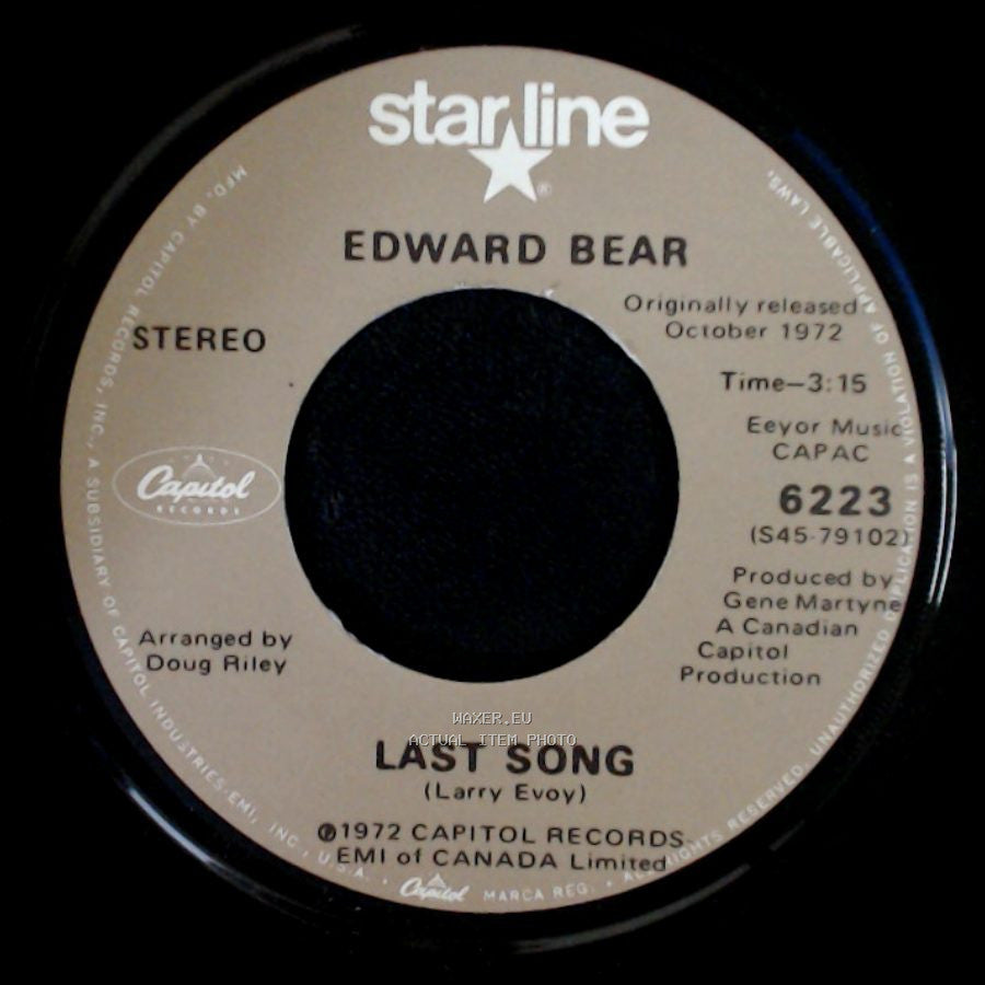 Edward Bear - Close Your Eyes / Last Song side B