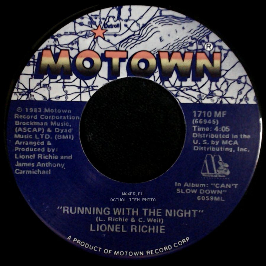 Lionel Richie - Serves You Right / Running With The Night side B