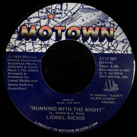 Lionel Richie - Serves You Right / Running With The Night side B