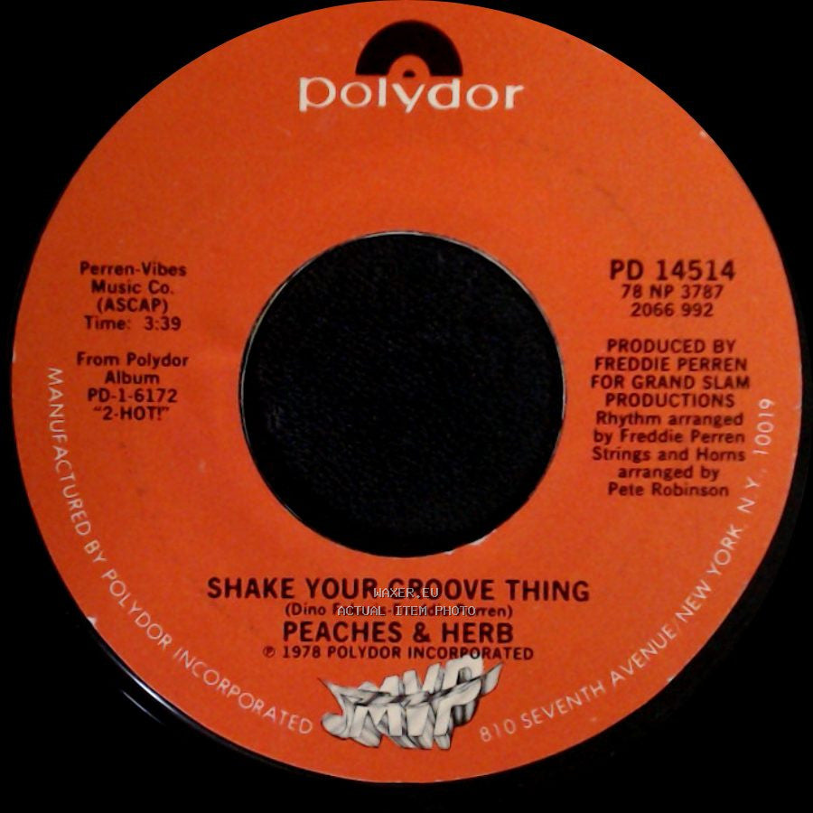 Peaches & Herb - All Your Love (Give It Here) / Shake Your Groove Thing side B