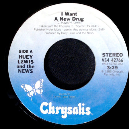 Huey Lewis And The News - I Want A New Drug / Finally Found A Home side A