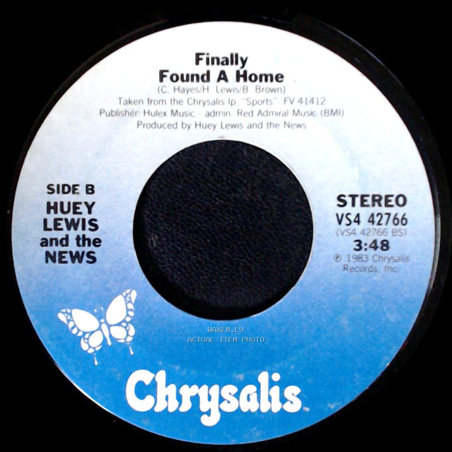 Huey Lewis And The News - I Want A New Drug / Finally Found A Home side B
