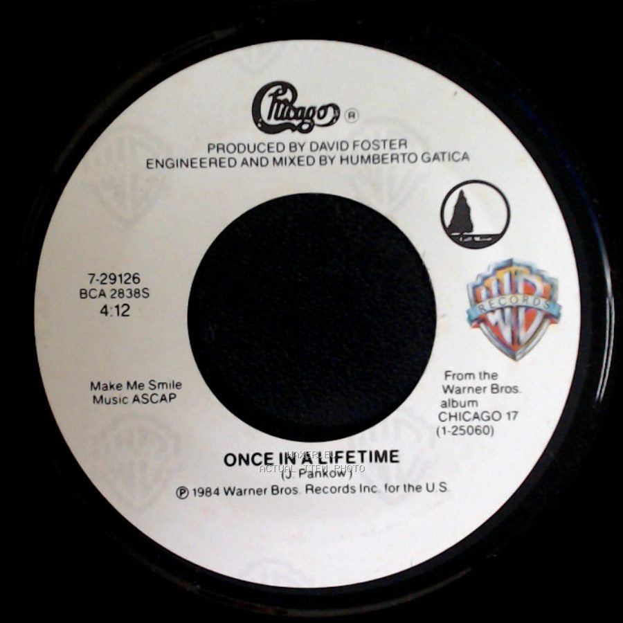 Chicago - You're The Inspiration / Once In A Lifetime side B