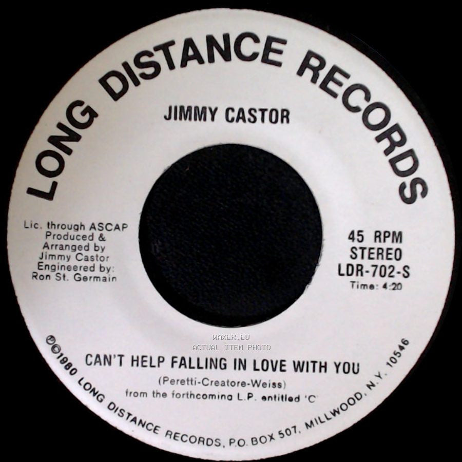Jimmy Castor - Can't Help Falling In Love With You / Stay With Me (Spend The Night) side A