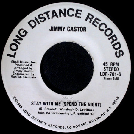 Jimmy Castor - Can't Help Falling In Love With You / Stay With Me (Spend The Night) side B