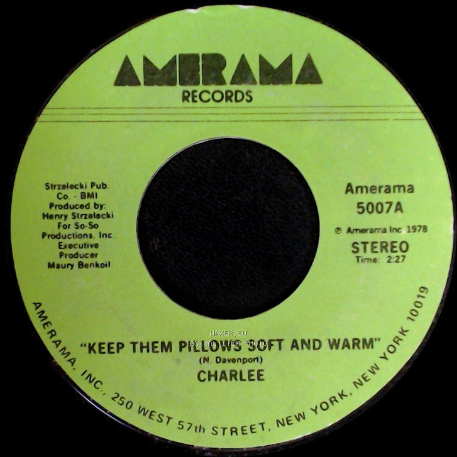Charlee - All The Good Things Are Gone / Keep Them Pillows Soft And Warm side B