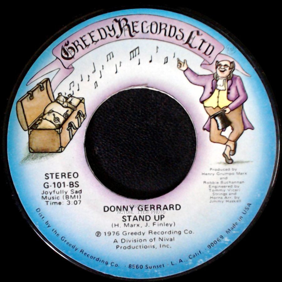 Donny Gerrard - Words (Are Impossible) / Stand Up side B
