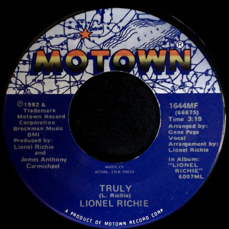 Lionel Richie - Just Put Some Love In Your Heart / Truly side B