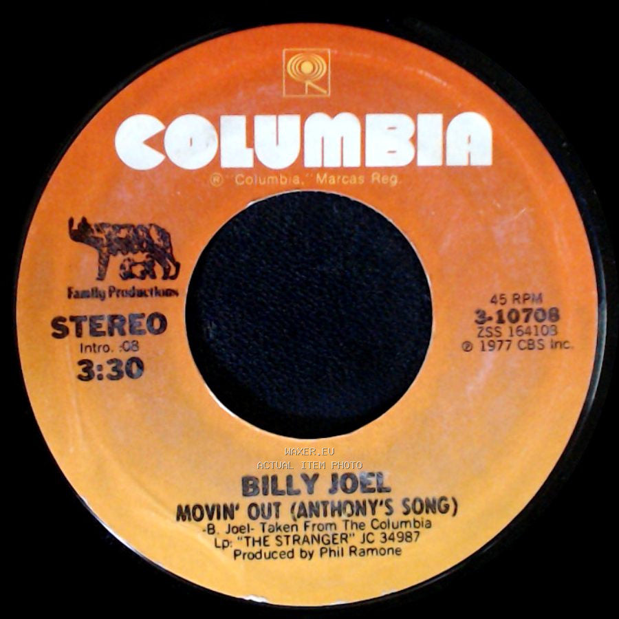 Billy Joel - Movin' Out (Anthony's Song) / Everybody Has A Dream side A