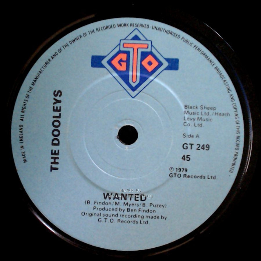 The Dooleys - Wanted / Movie Stars (And Comic Book Heroes) side A