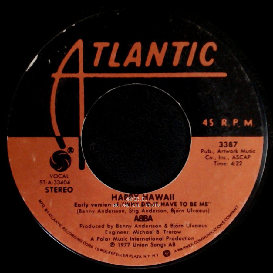 Abba - Happy Hawaii / Knowing Me, Knowing You side A