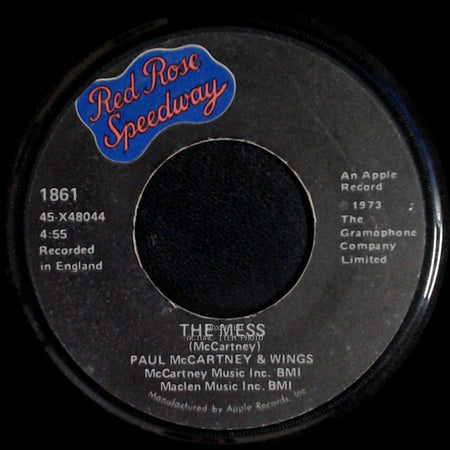 Paul Mccartney & Wings - My Love / The Mess side B