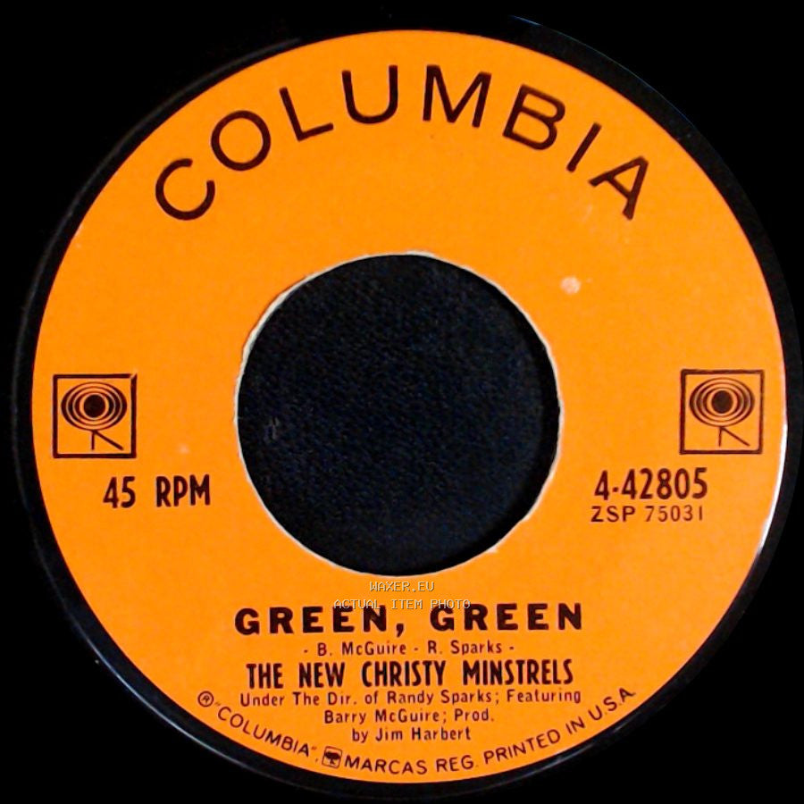 The New Christy Minstrels - The Banjo / Green, Green side B