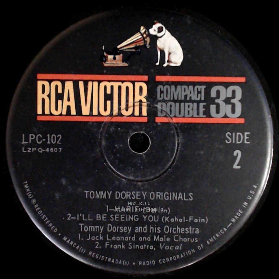 Tommy Dorsey And His Orchestra - Boogie Woogie / There Are Such Things / Marie / I'll Be Seeing You side B