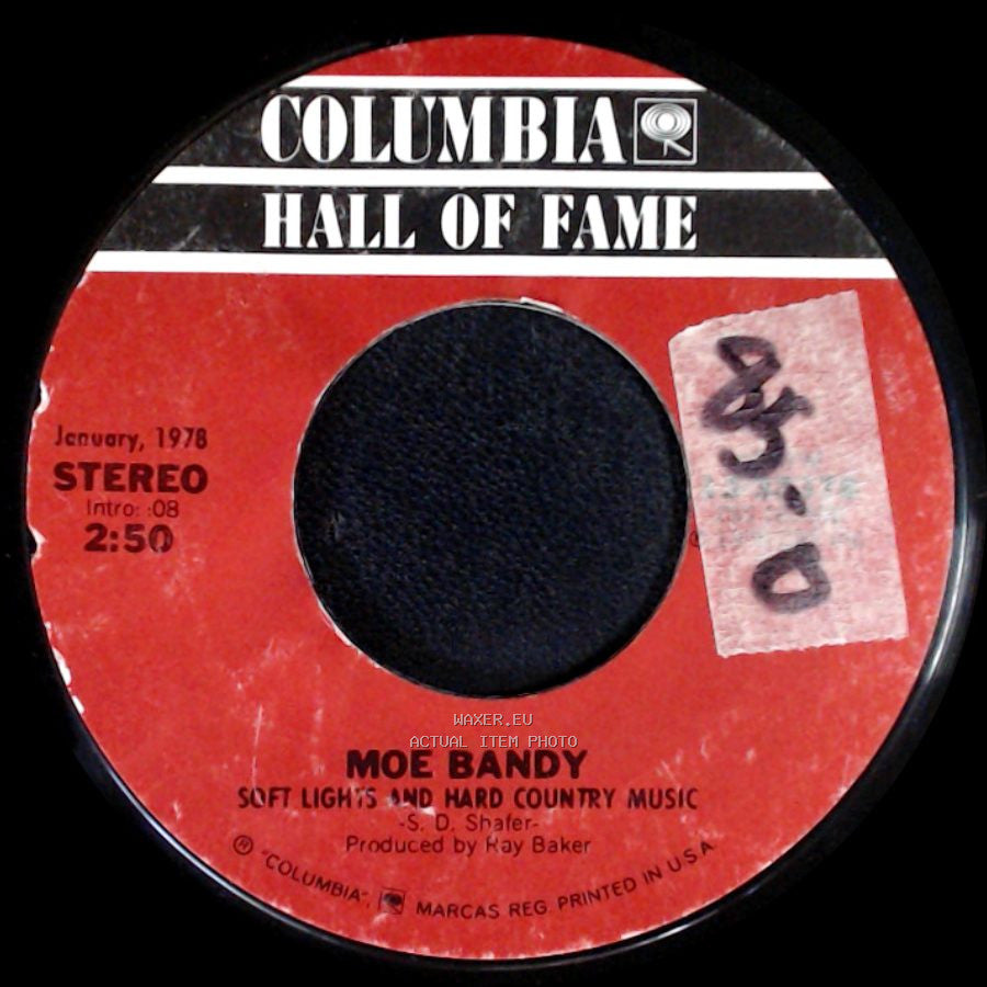 Moe Bandy - She Just Loved The Cheatin' Out Of Me / Soft Lights And Hard Country Music side B