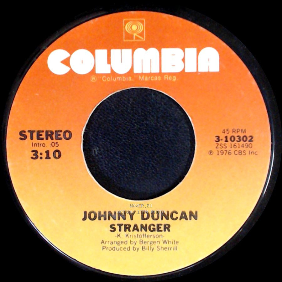 Johnny Duncan - Flashing, Screaming, Silent Neon Sign / Stranger side B